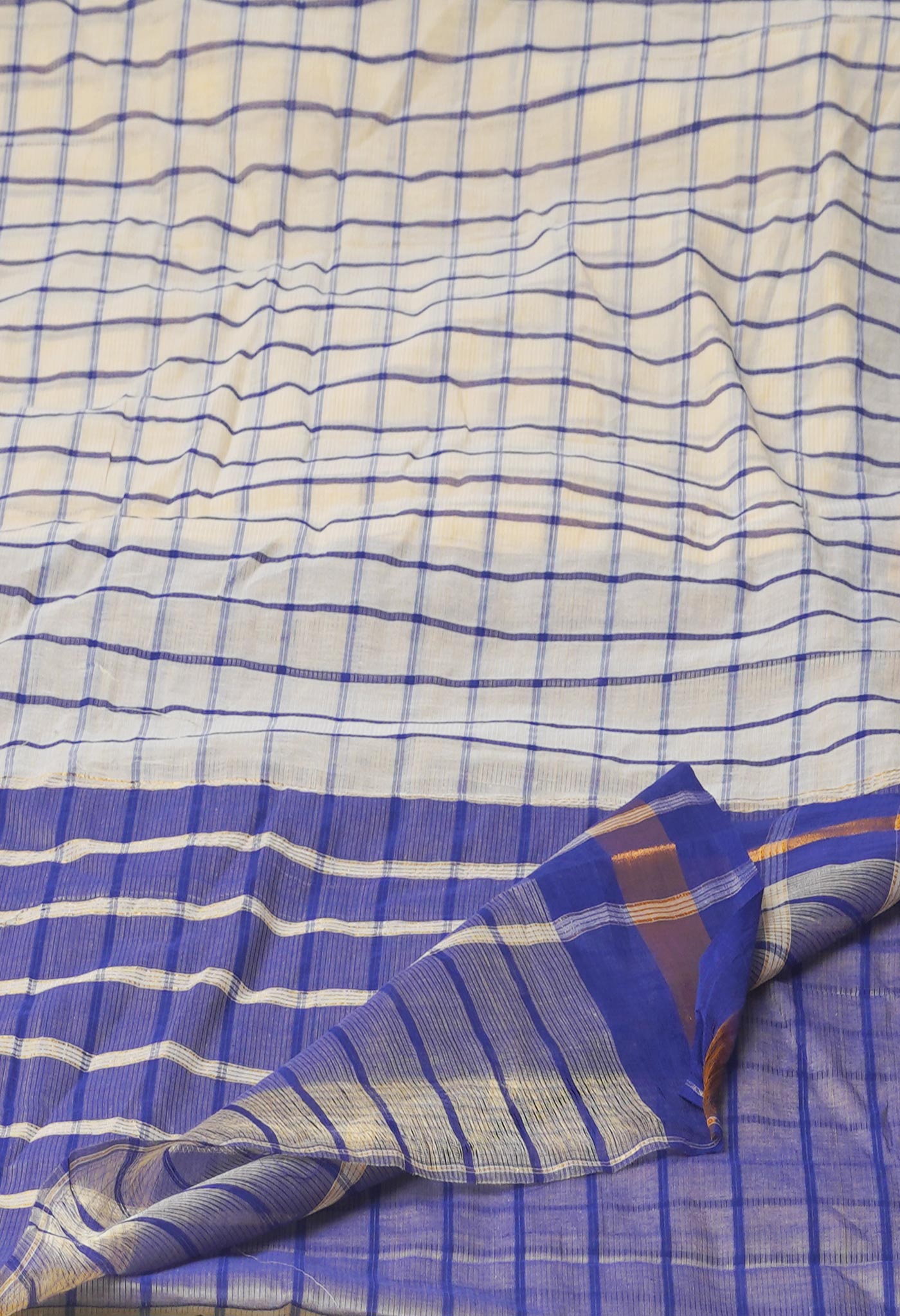 Multi Pure Handloom Mangalagiri Cotton Saree-UNM70949