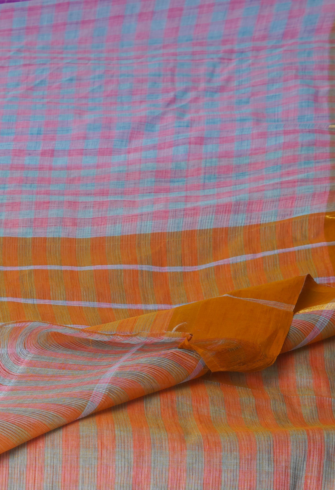 Multi Pure Mangalagiri Cotton Saree