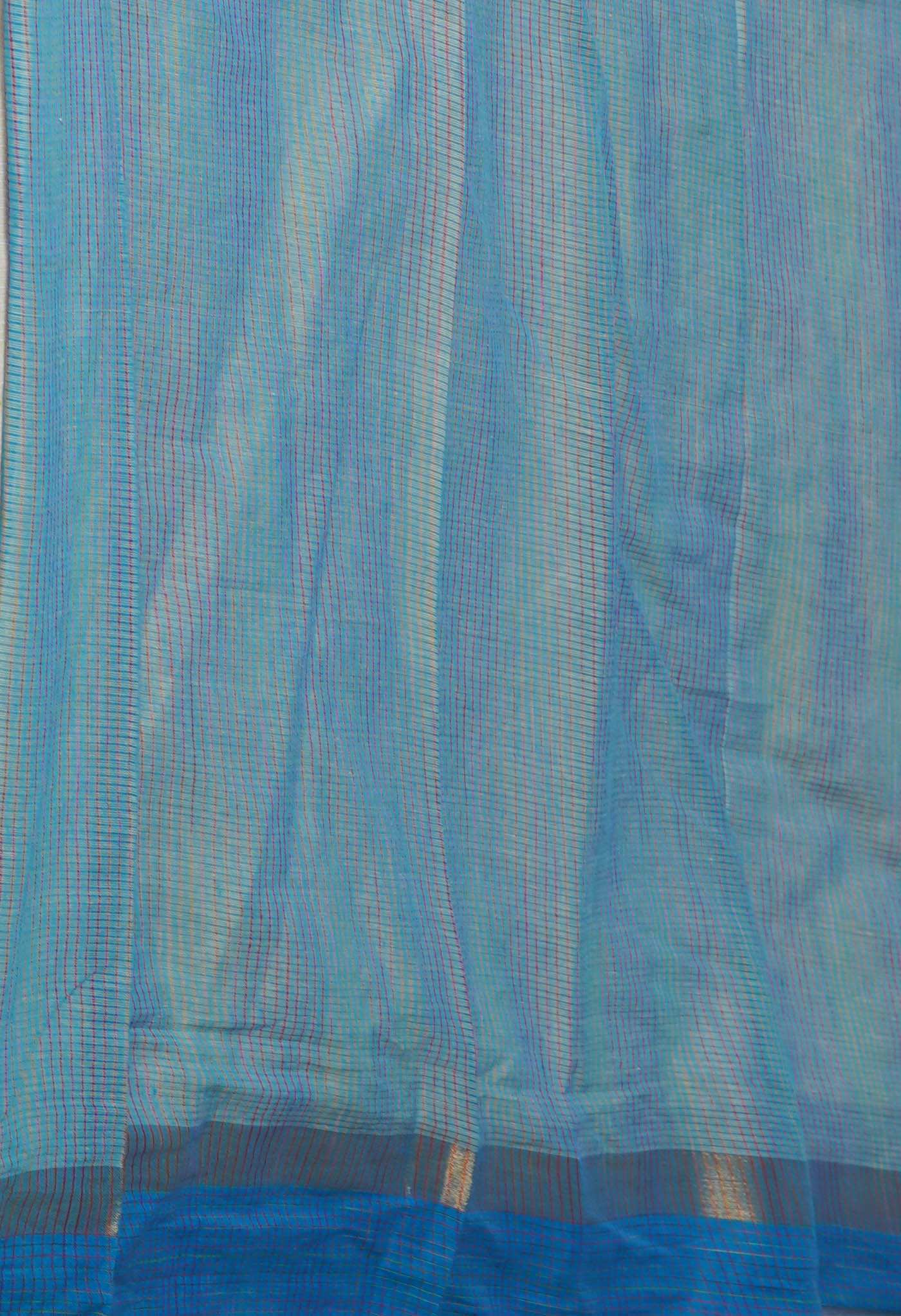 Cream Pure Handloom Mangalagiri Cotton Saree-UNM70981