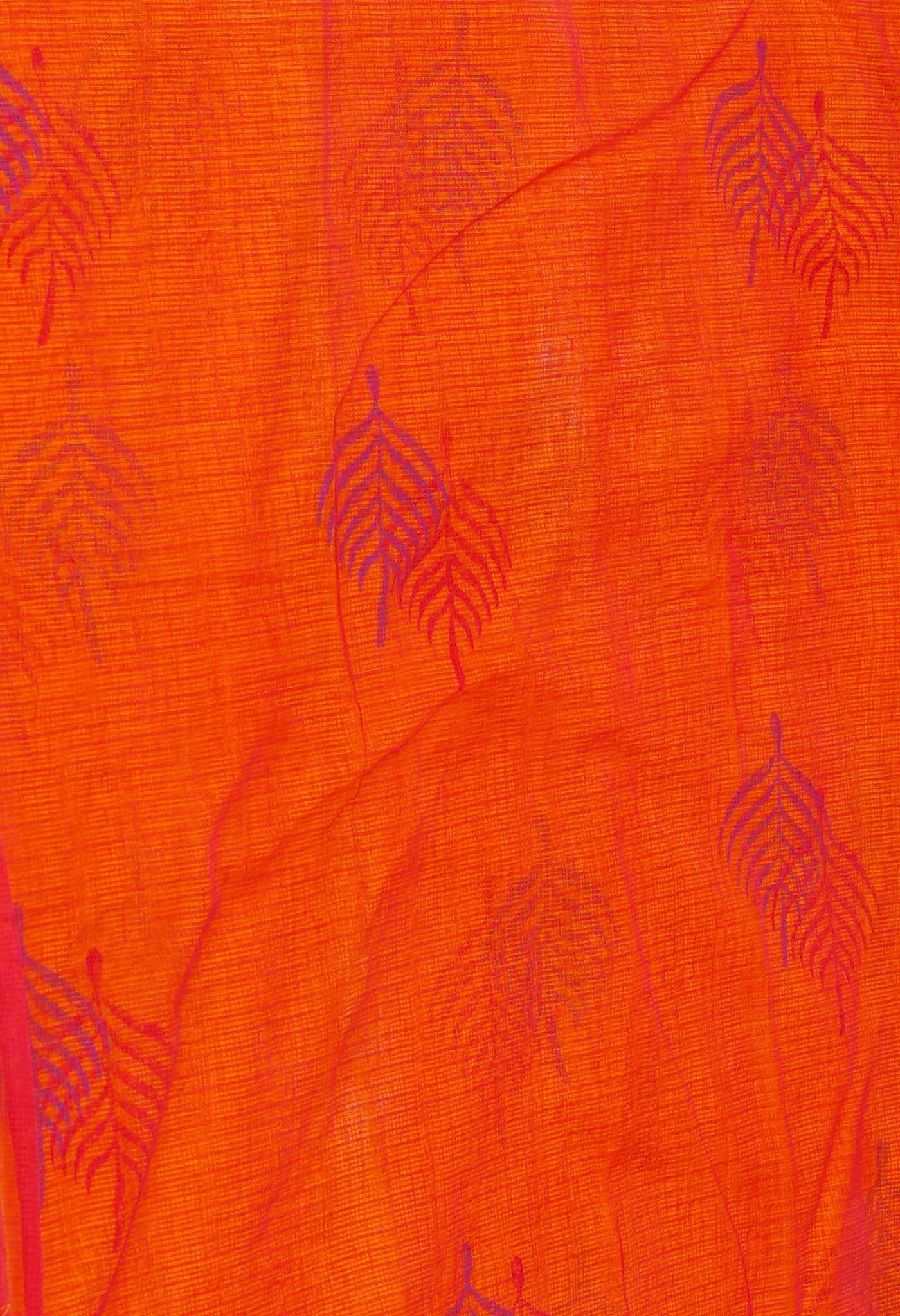 Yellow Pure Block Printed Kota Cotton Sarees-UNM71053