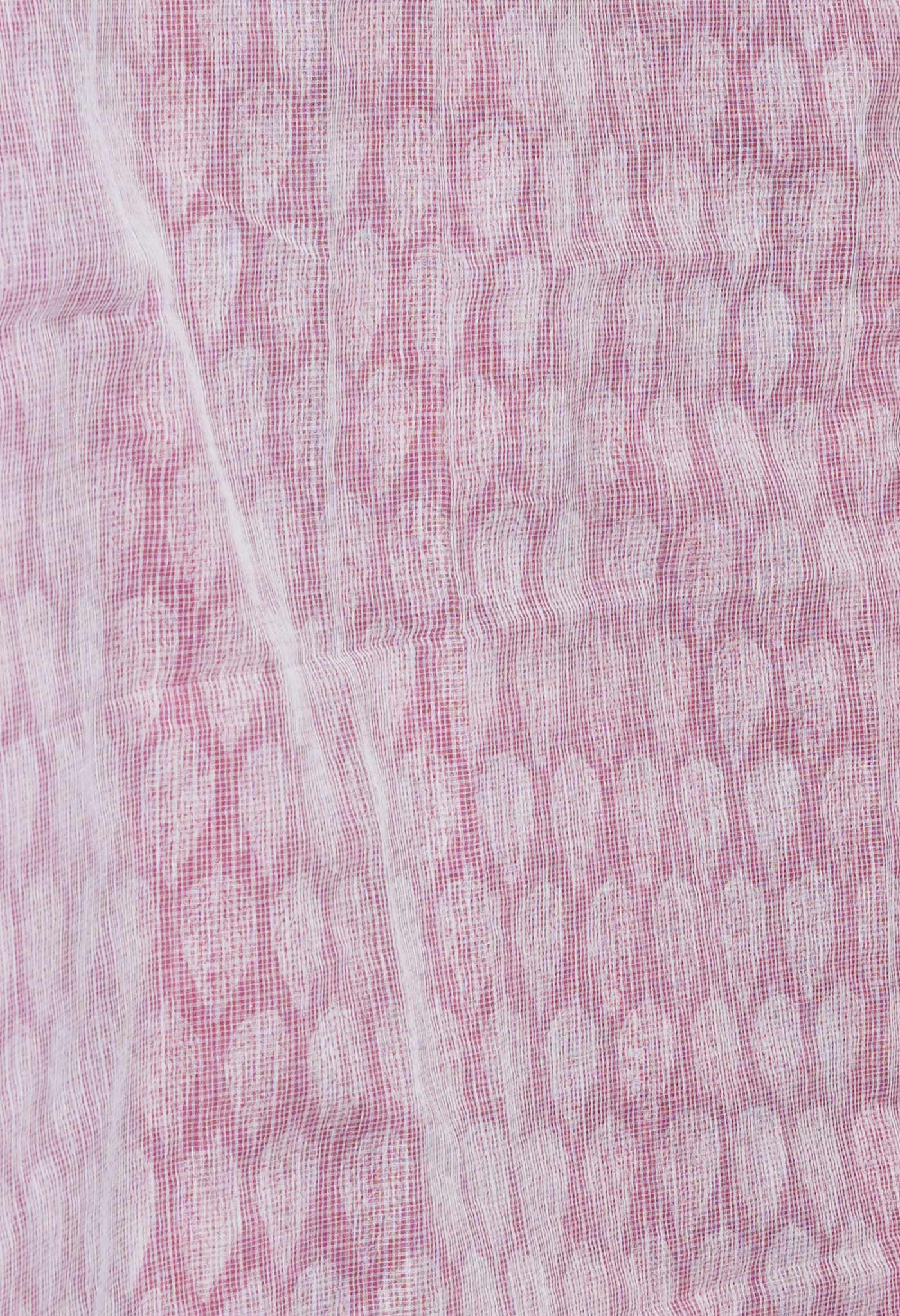 Pink Pure Block Printed Kota Cotton Saree- UNM71123
