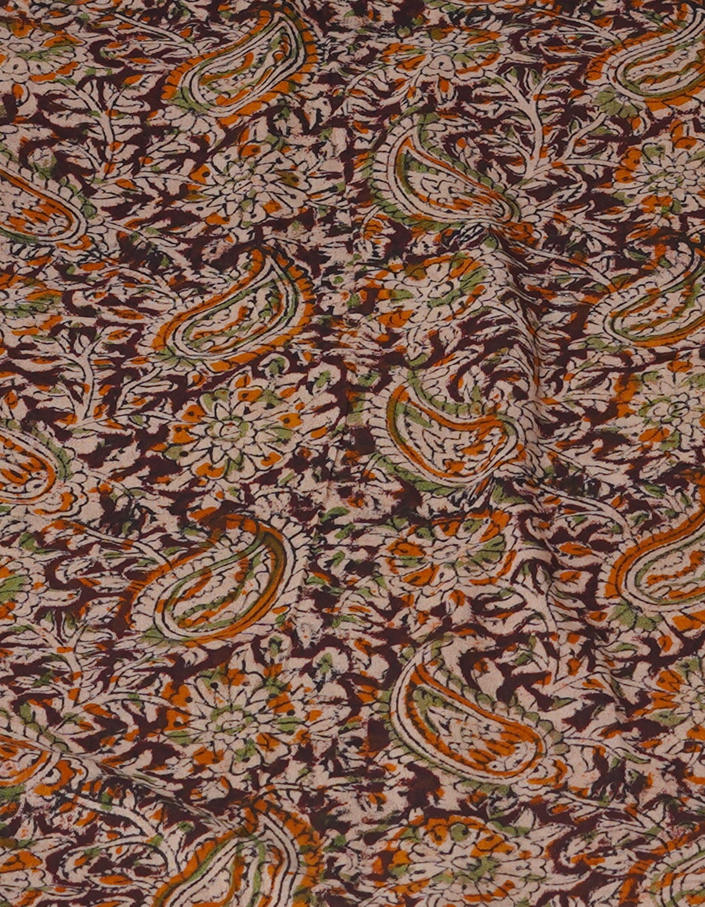 Green Block Printed Supernet Sarees-UNM71197