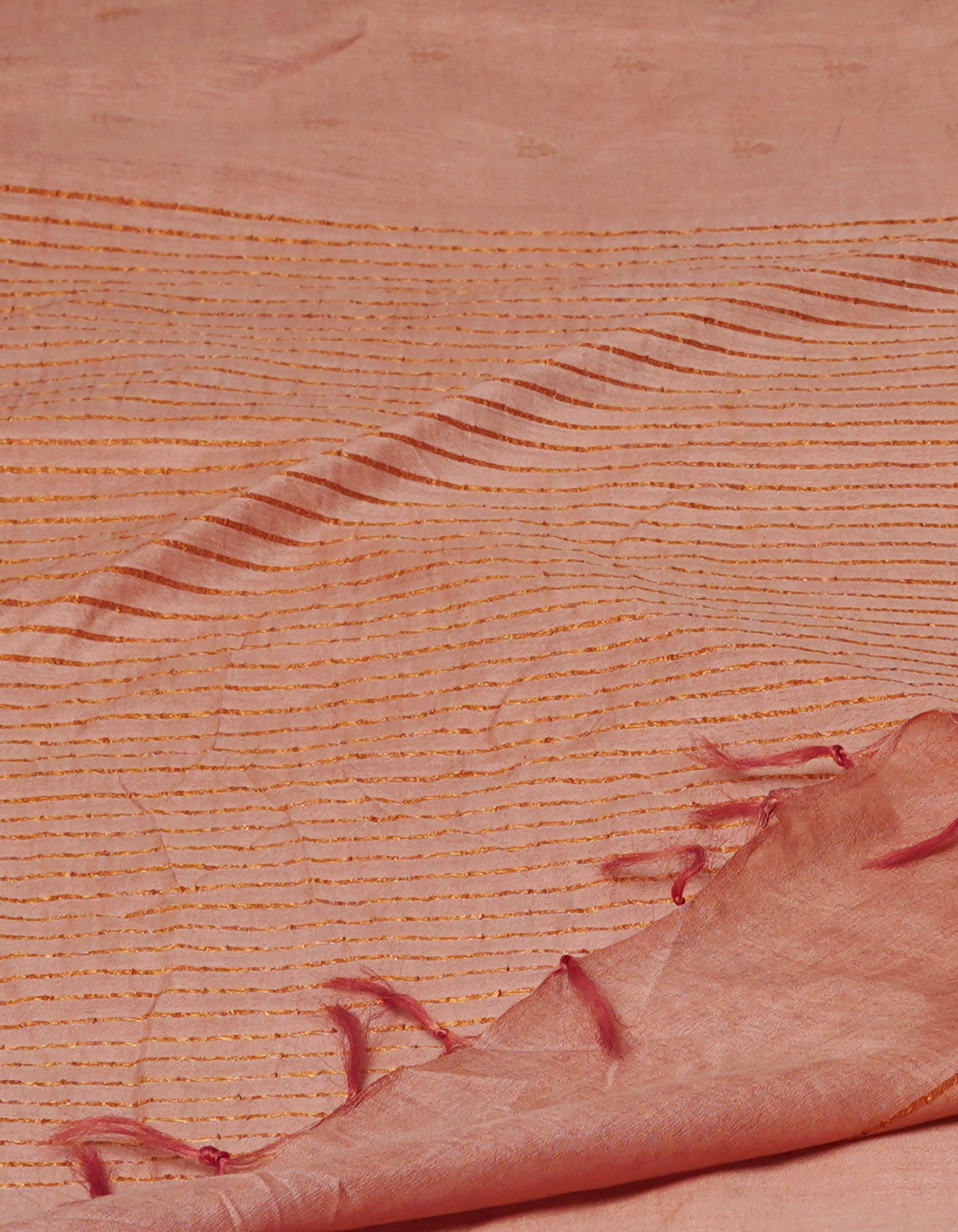 Persian Orange Chanderi Sico Saree-UNM71260