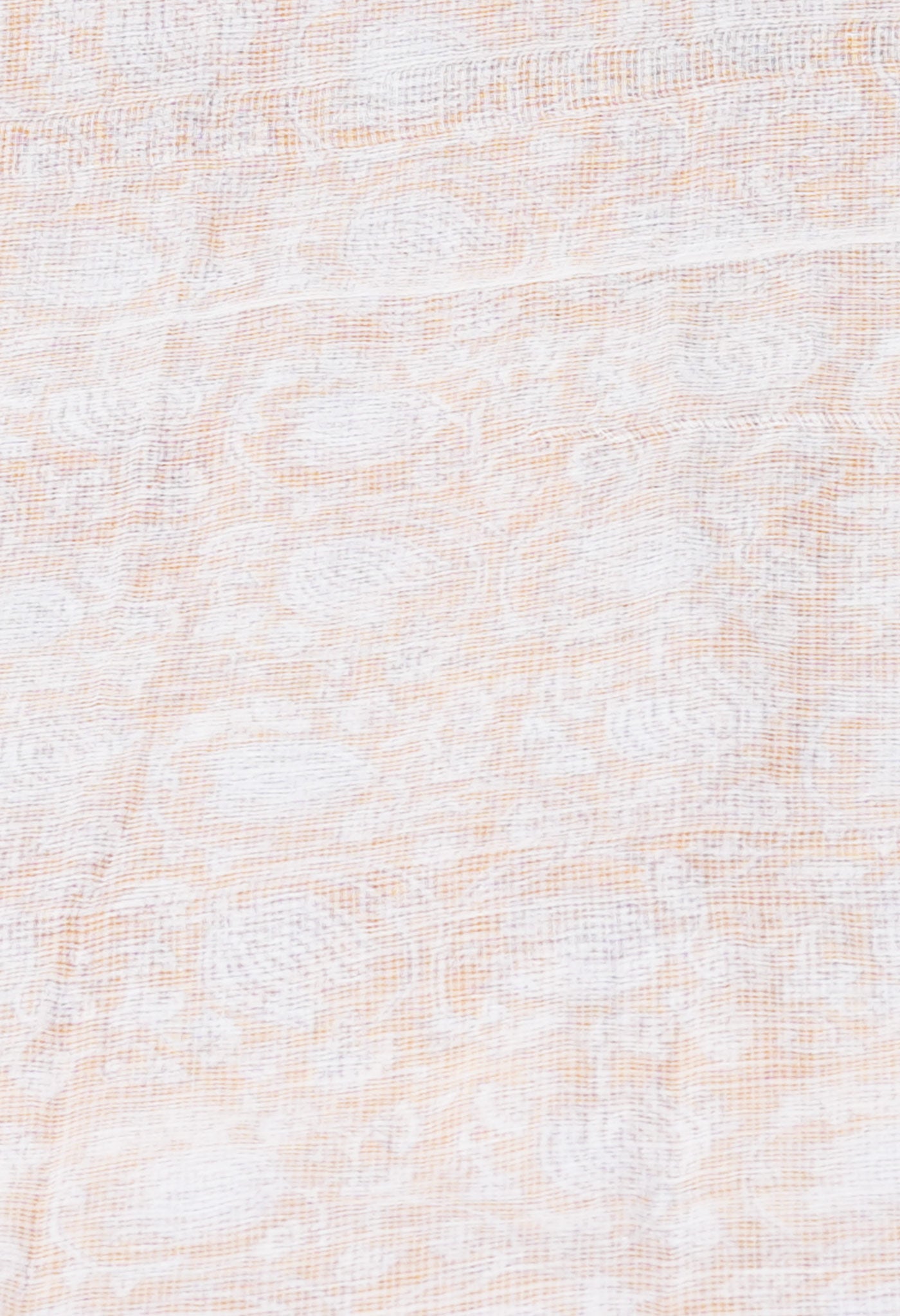 Orange Pure Block Printed Kota Cotton Saree-UNM71478