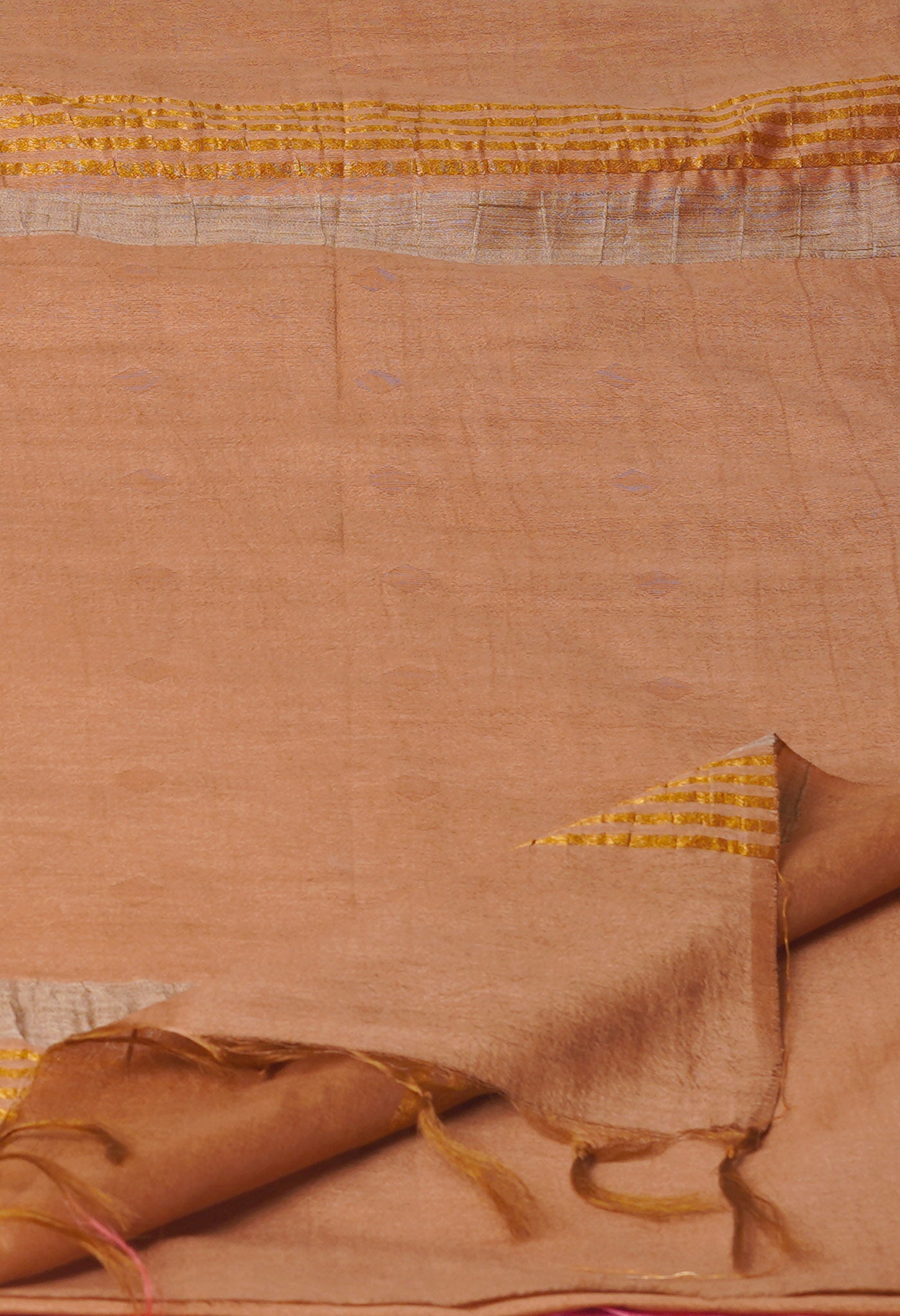 Brown Chanderi Sico Saree-UNM71667