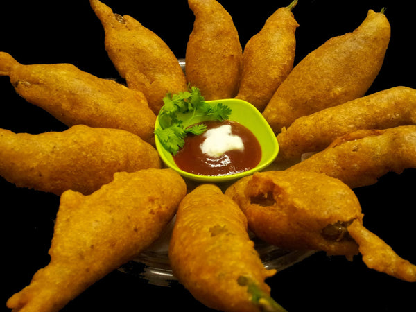 The spicy street food - Rajasthani Mirchi Vada