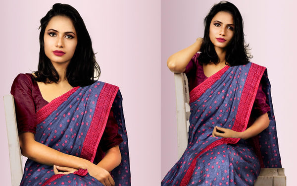 The Linen Story: Read how Unnati created its Unique range of Contemporary Printed Pure Linen Sarees