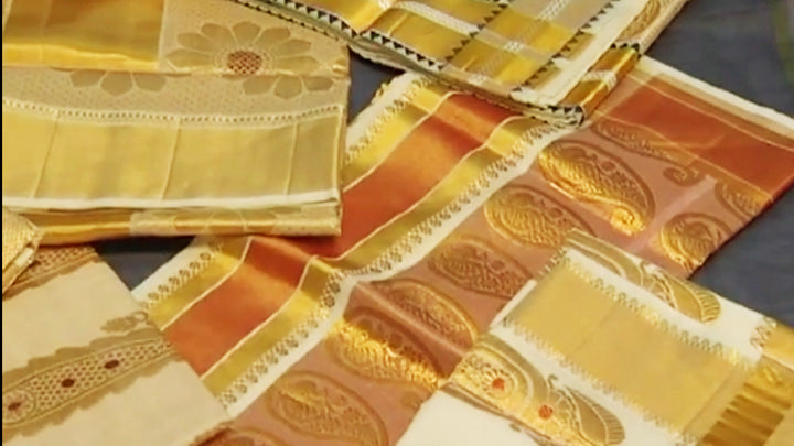 The luxurious feel of Kerala silk sarees