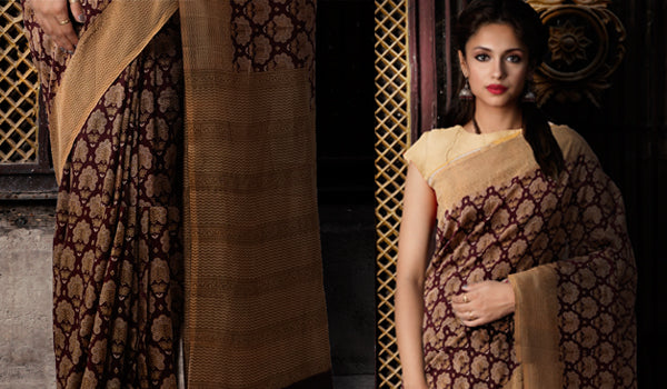Trending at Unnati : The Sensuous Silk Sarees with Exquisite Hand Block Prints