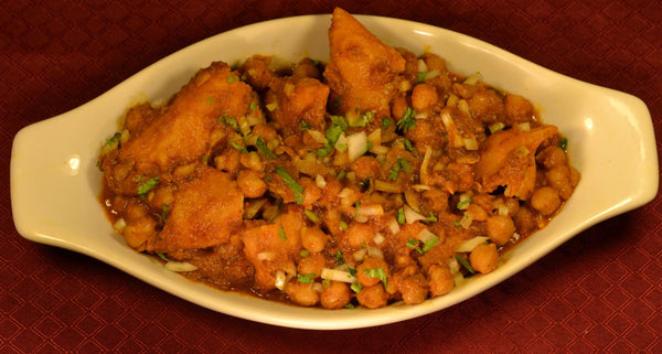 Try the lip-smacking Chole Samosa Chaat at home