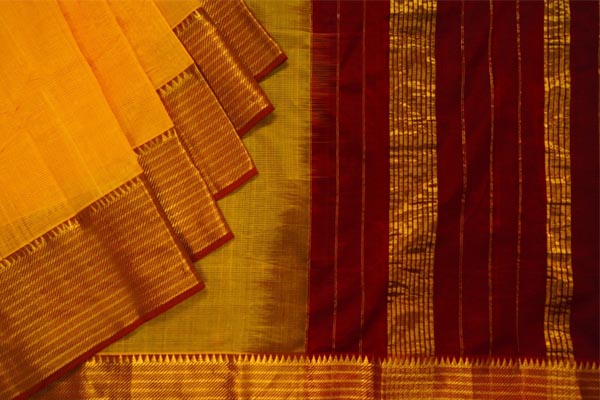 New at Unnati : Delicate Mangalgiri Silk Sarees with Handcrafted Rich Nizam Zari Borders