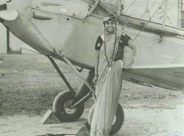 Did you know that the First Indian Lady Pilot flew the plane in a Saree and was a Mother too?