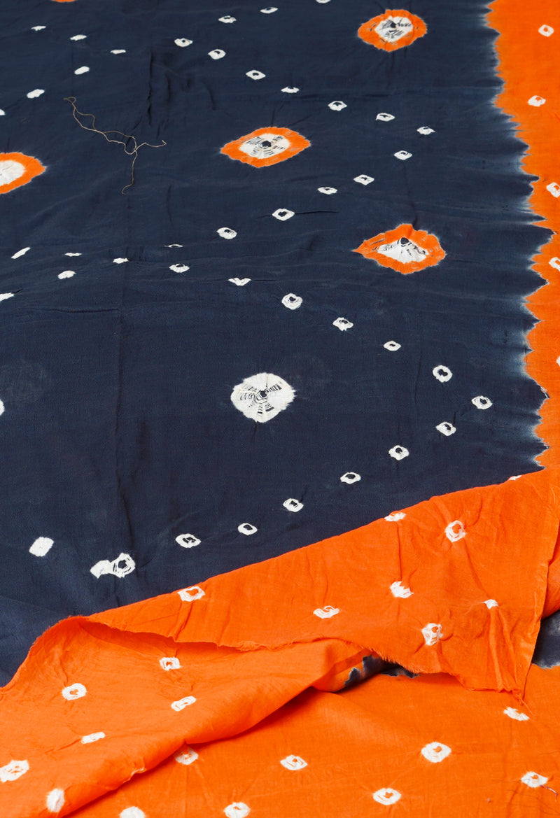Blue Pure Bandhani Printed Cotton Dupatta–UDS4699