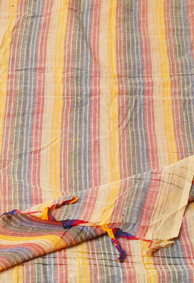 Multi Pure Plain Mangalgiri Cotton Dupatta–UDS4862