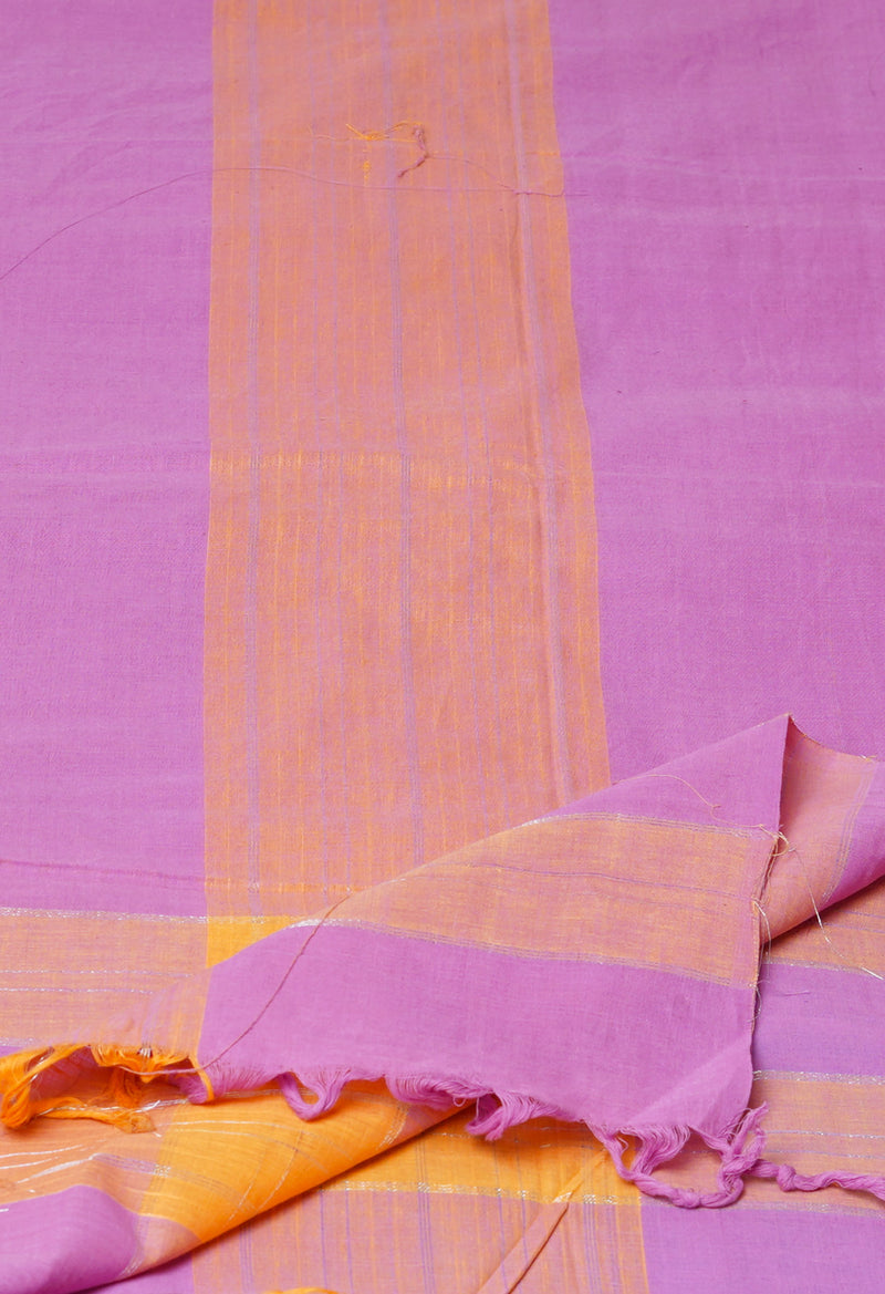 Violet-Brown Pure Plain Mangalgiri Cotton Dupatta–UDS4881