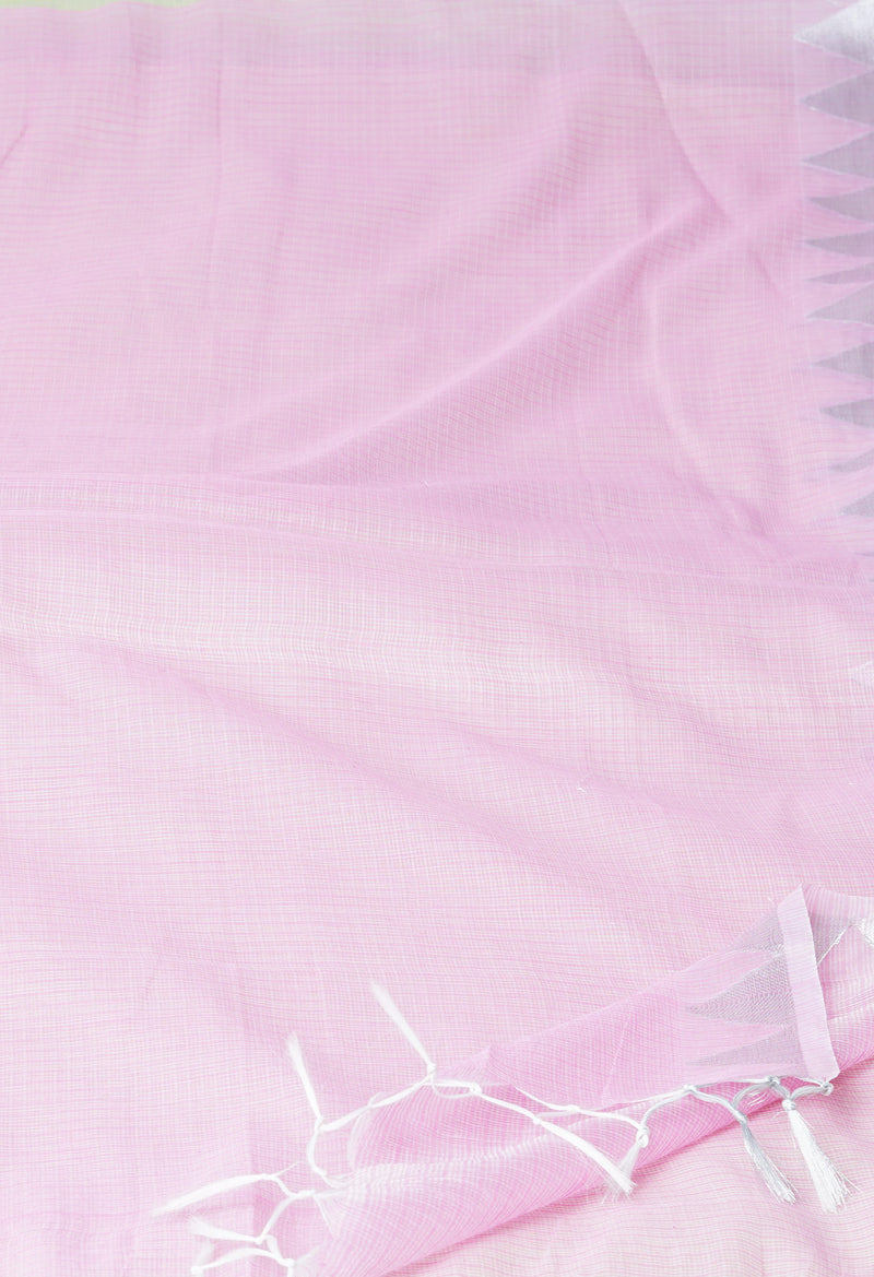 Pink Pure Plain Kota Dupatta–UDS4942
