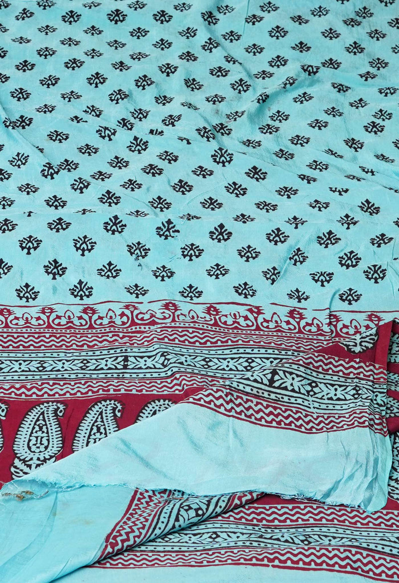 Blue Bagh Printed Chanderi Soft Silk Dupatta–UDS5128