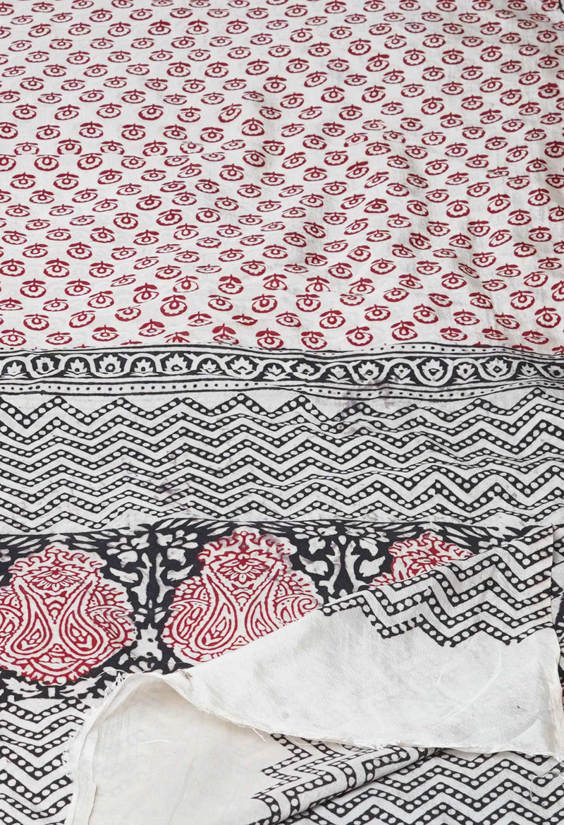 Beige Bagh Printed Chanderi Soft Silk Dupatta–UDS5171