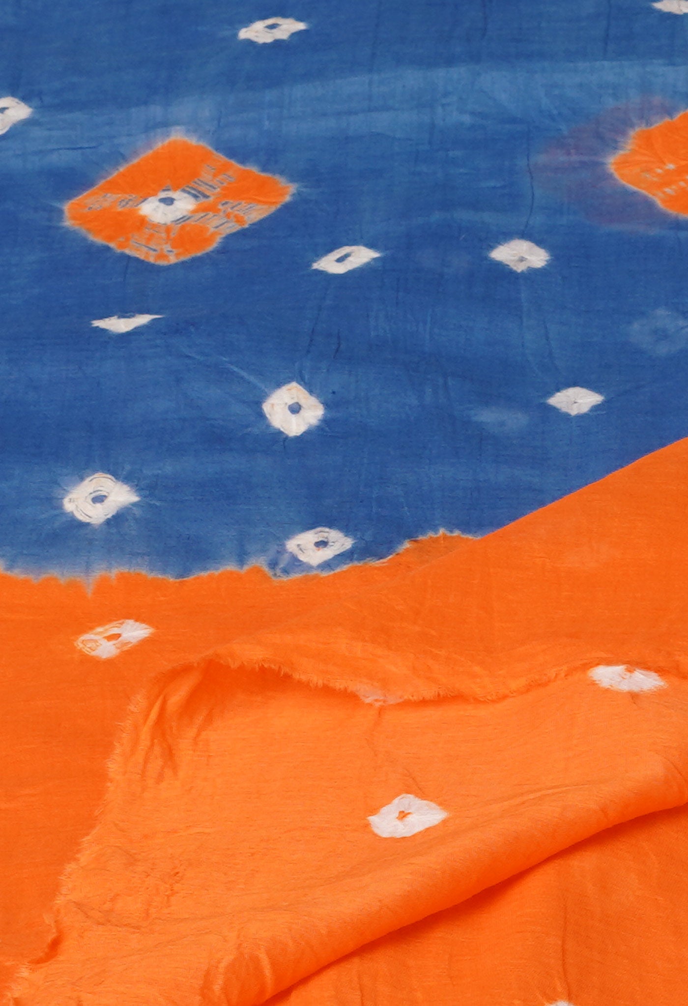 Blue Pure Bandhani Printed Cotton Dupatta-UDS5678