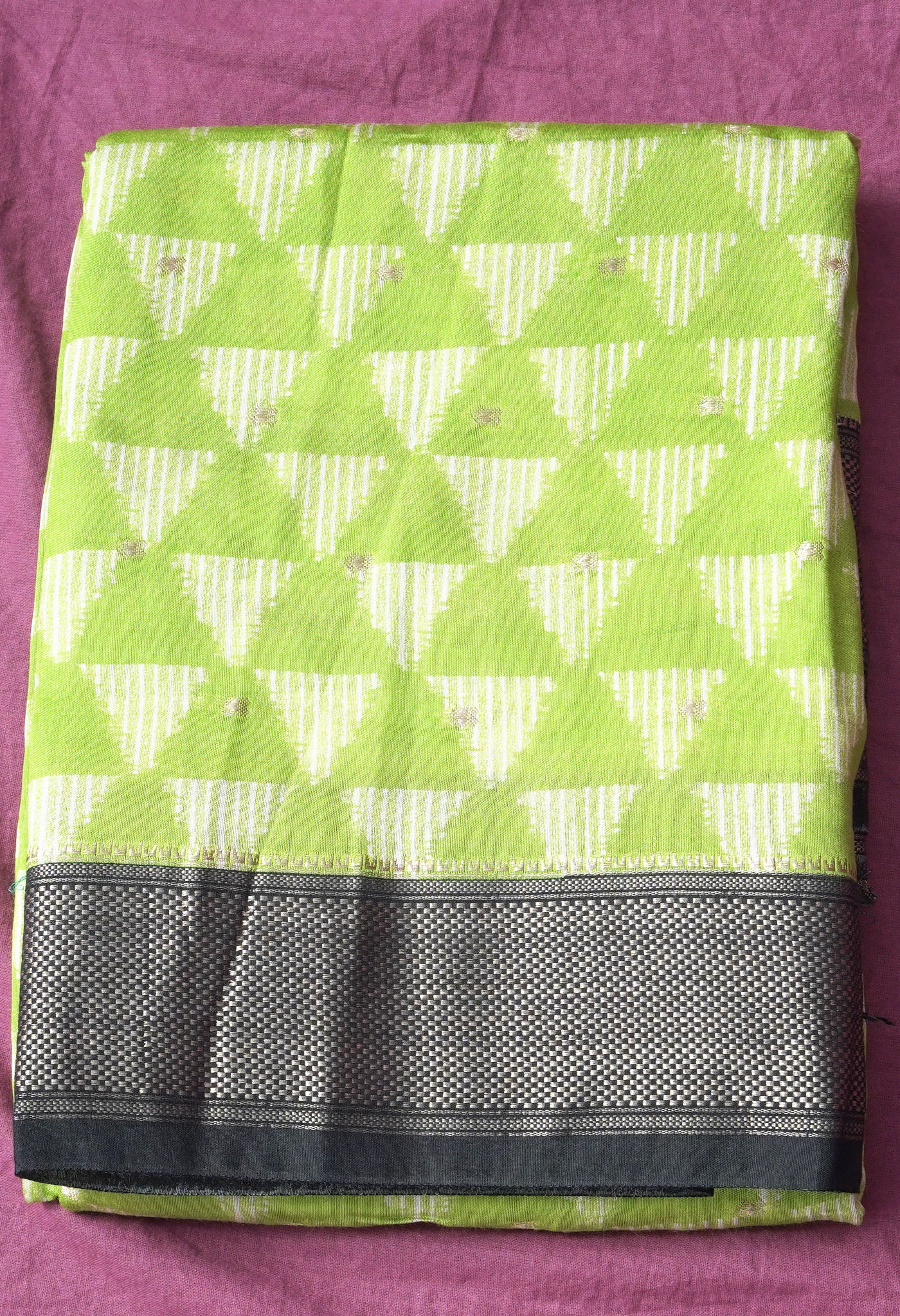 Pure Ikat Printed Chanderi Silk Saree-ULAC0002/16-4