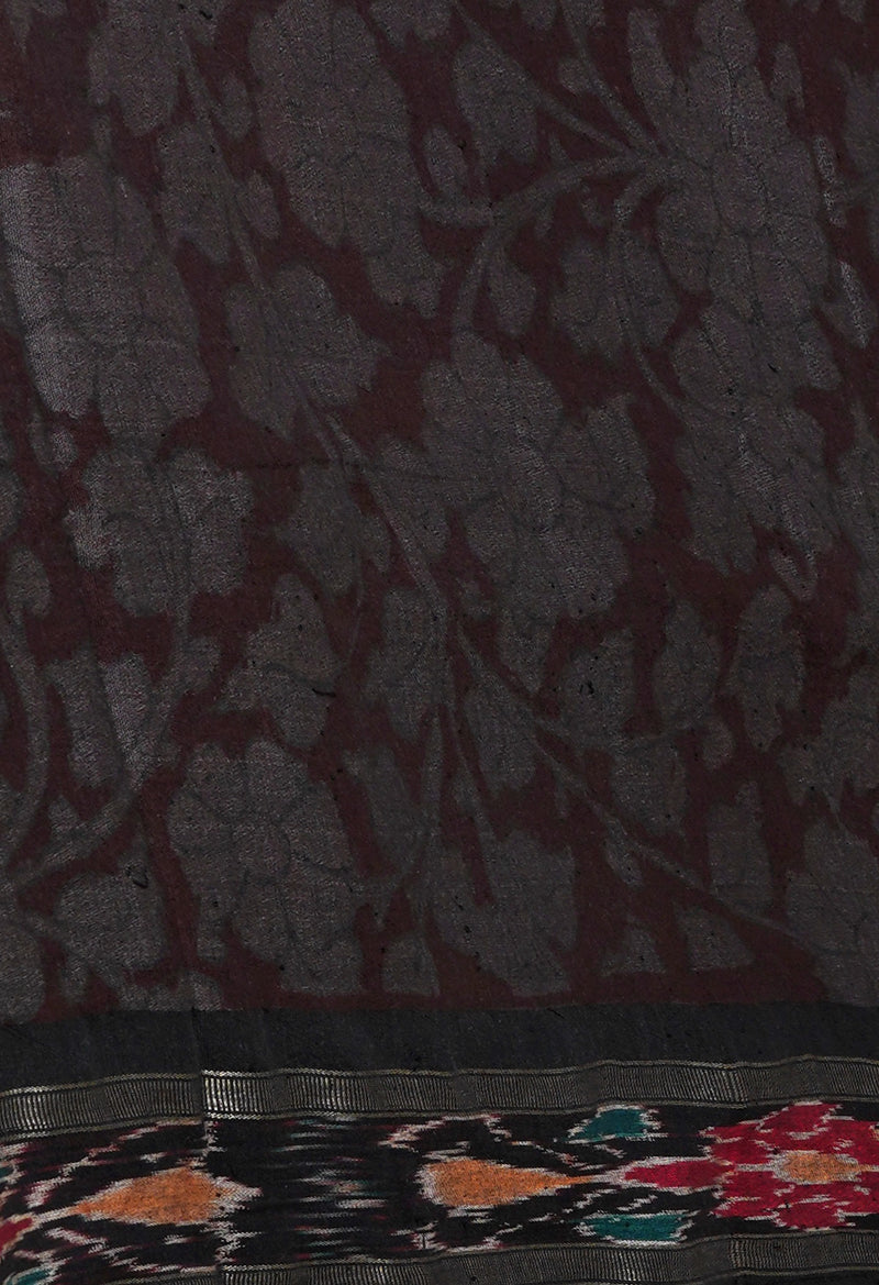 Mehndi Green Pure Handloom Pen Kalamkari Painting Gicha Tussar Jute Saree-UNM72672