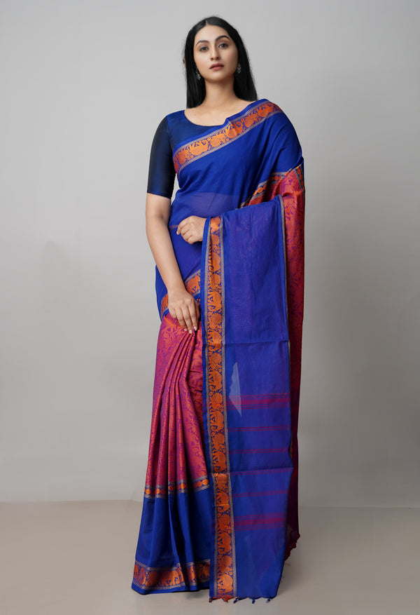 Pink Pure  Pavani Handcrafted Kanchi Cotton Saree-UNM73015