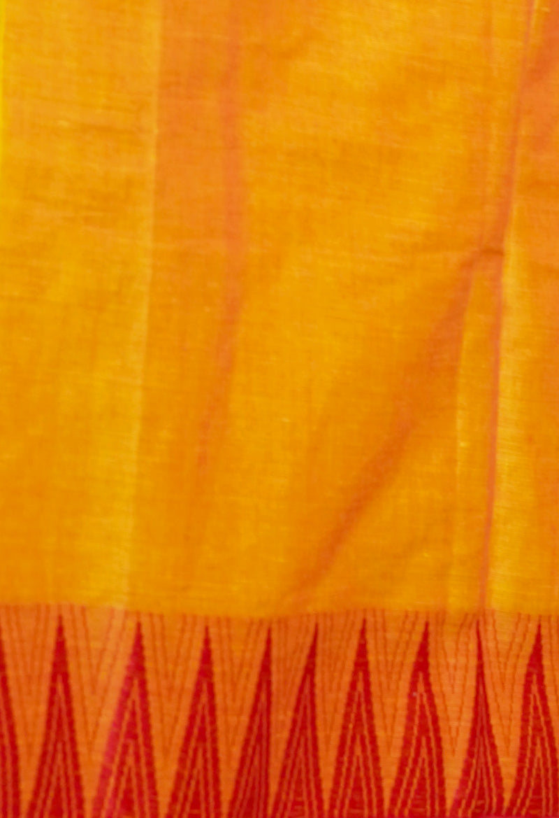 Yellow Pure Handloom Pavani Chettinad Cotton Saree-UNM73017