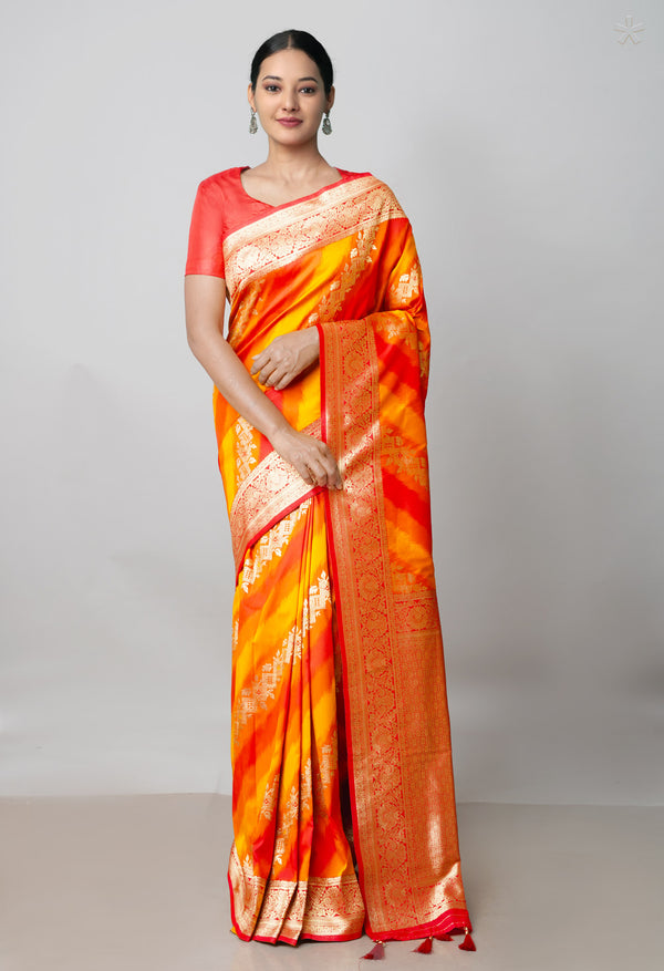 Multi  Fancy Banarasi Silk Saree-UNM73021