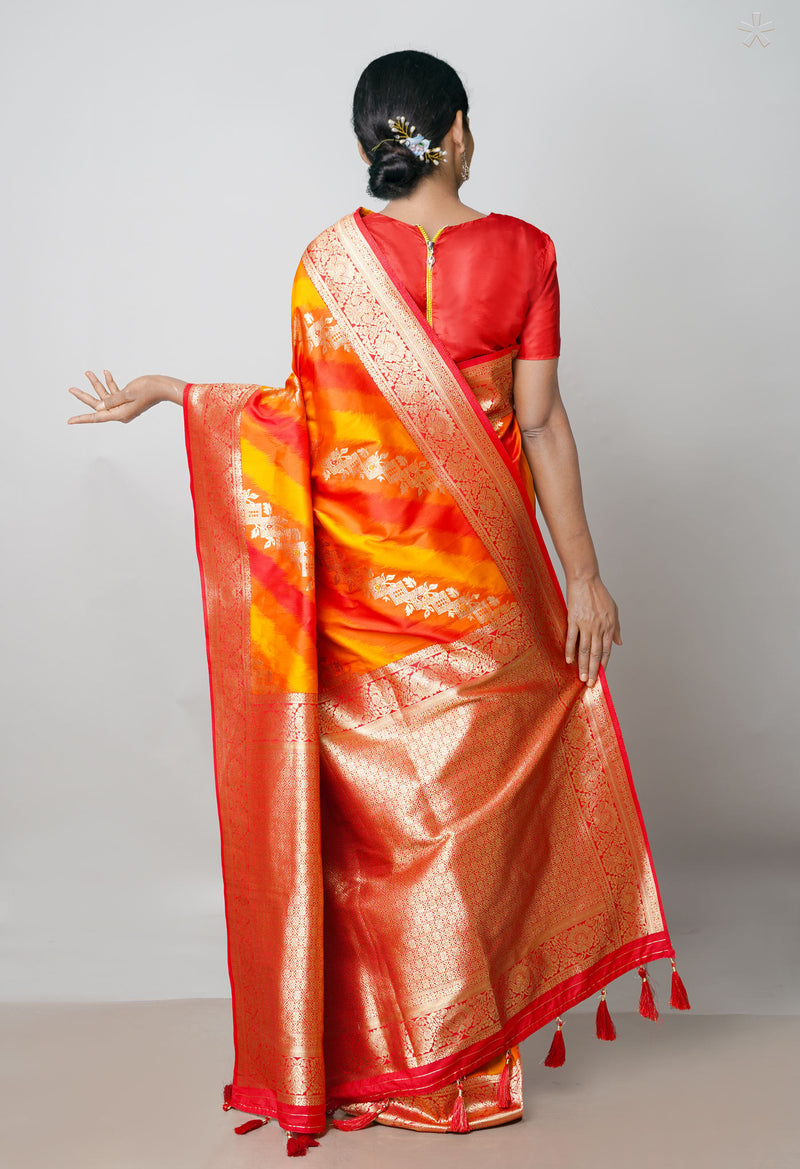 Multi  Fancy Banarasi Silk Saree-UNM73021