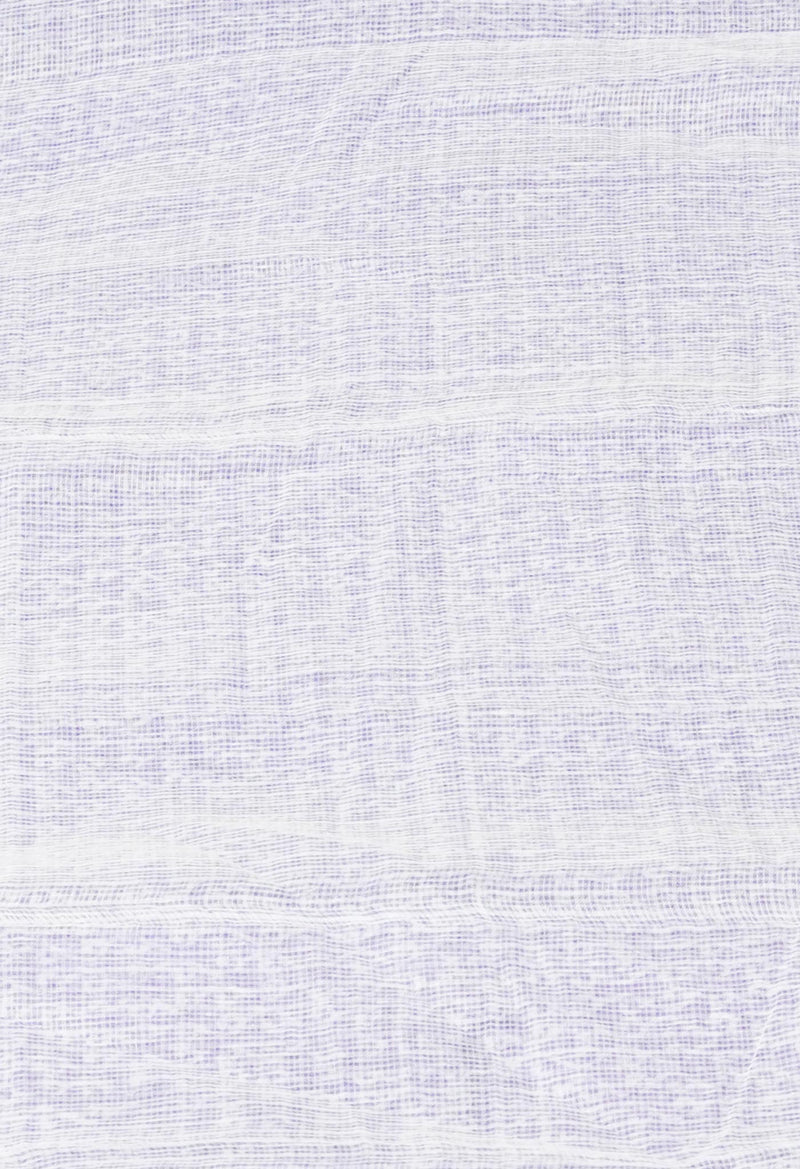 Purple Pure  Block Printed  Kota  Cotton Saree-UNM73029