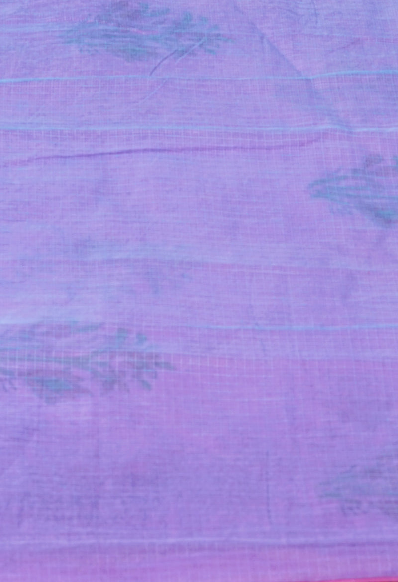Pink Pure  Block Printed  Kota  Cotton Saree-UNM73033
