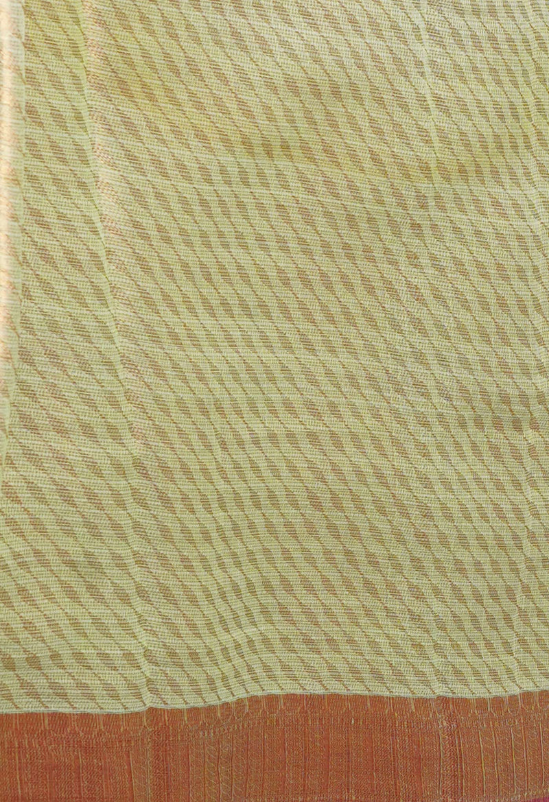 Green Pure  Banarasi Kota Cotton Saree-UNM73049