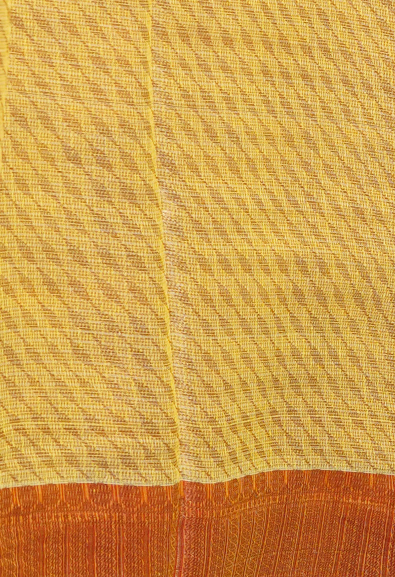 Yellow Pure  Banarasi Kota Cotton Saree-UNM73052