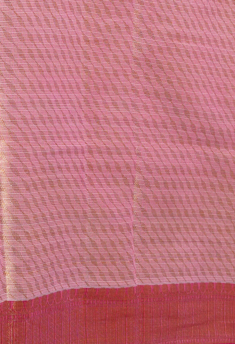 Pink Pure  Banarasi Kota Cotton Saree-UNM73053