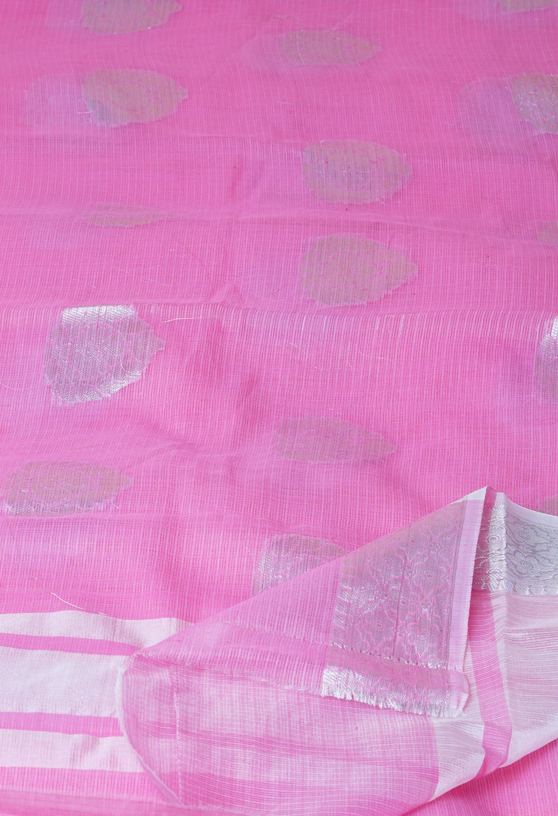 Pink Pure  Banarasi Kota Cotton Saree-UNM73081