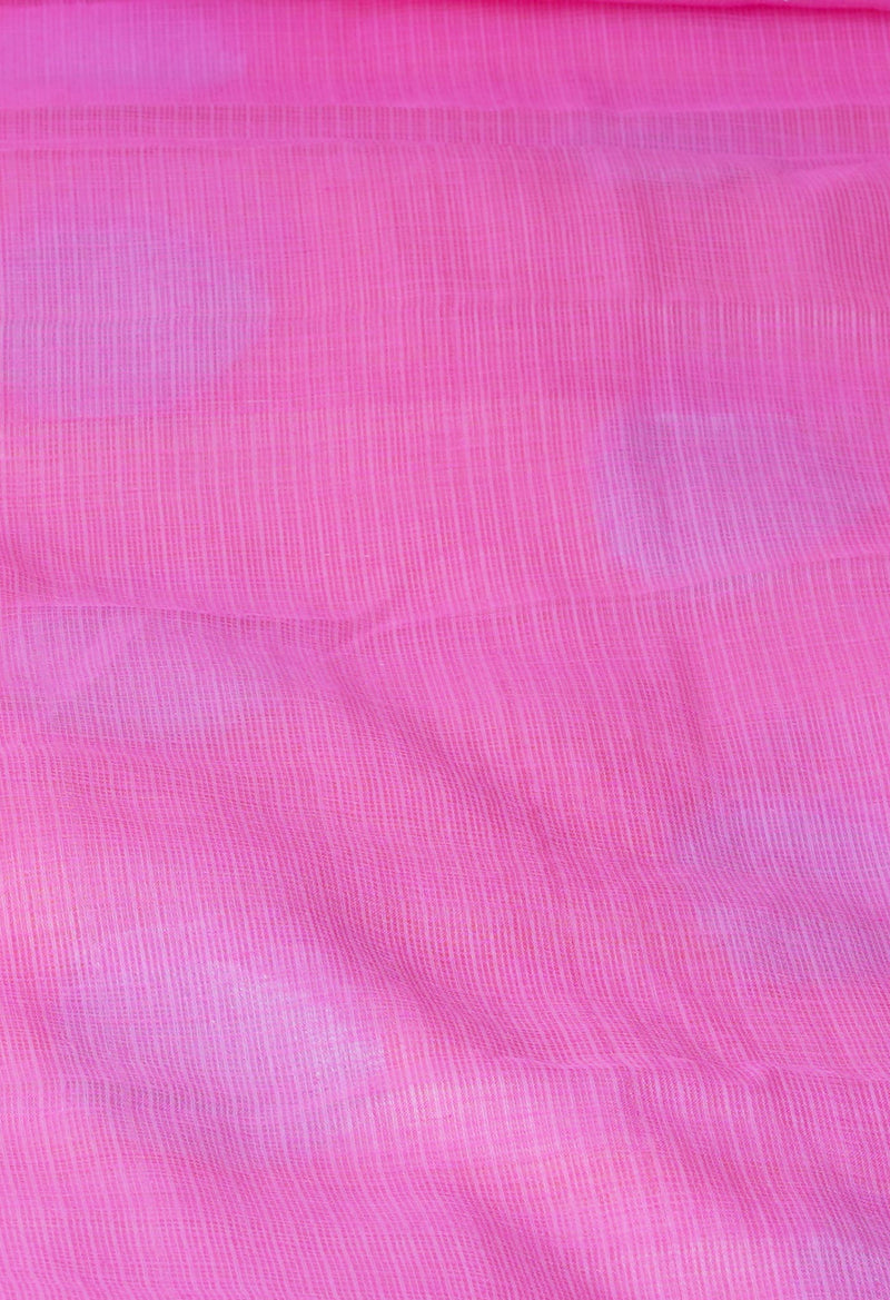 Pink Pure  Banarasi Kota Cotton Saree-UNM73081
