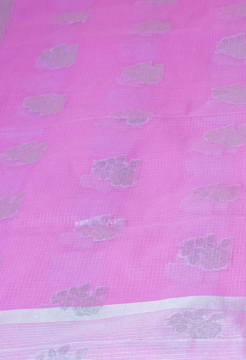 Pink Pure  Banarasi Kota Cotton Saree-UNM73082