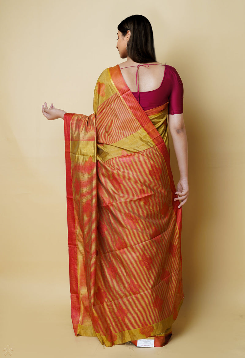 Ecru Brown  Fancy Printed Bangalore Silk Saree-UNM73240