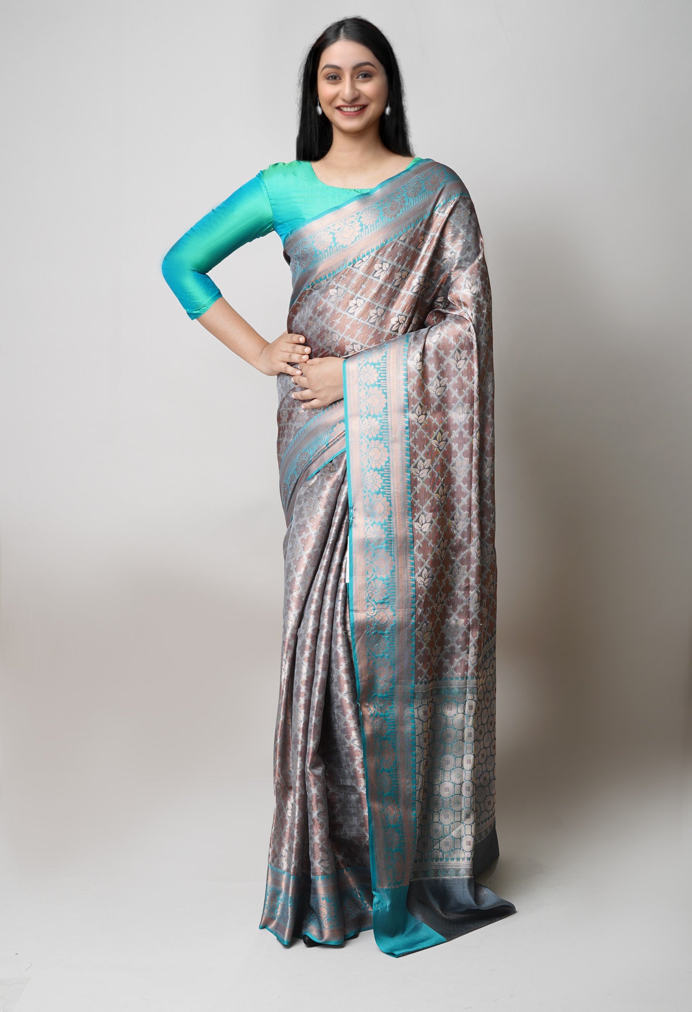 Green Brocade Banarasi Sico Saree