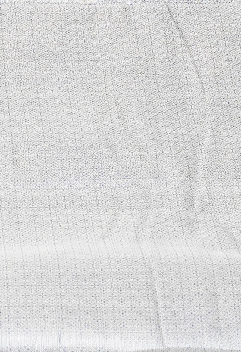 Cream  Banarasi Chanderi Sico Saree-UNM73393