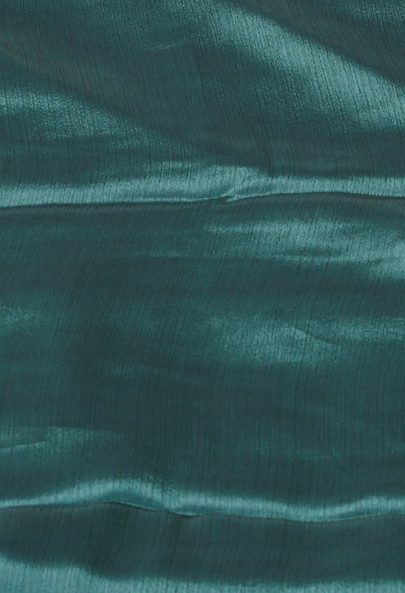 Dark Green Pure  Bandhani Printed Soft Silk Saree-UNM73451