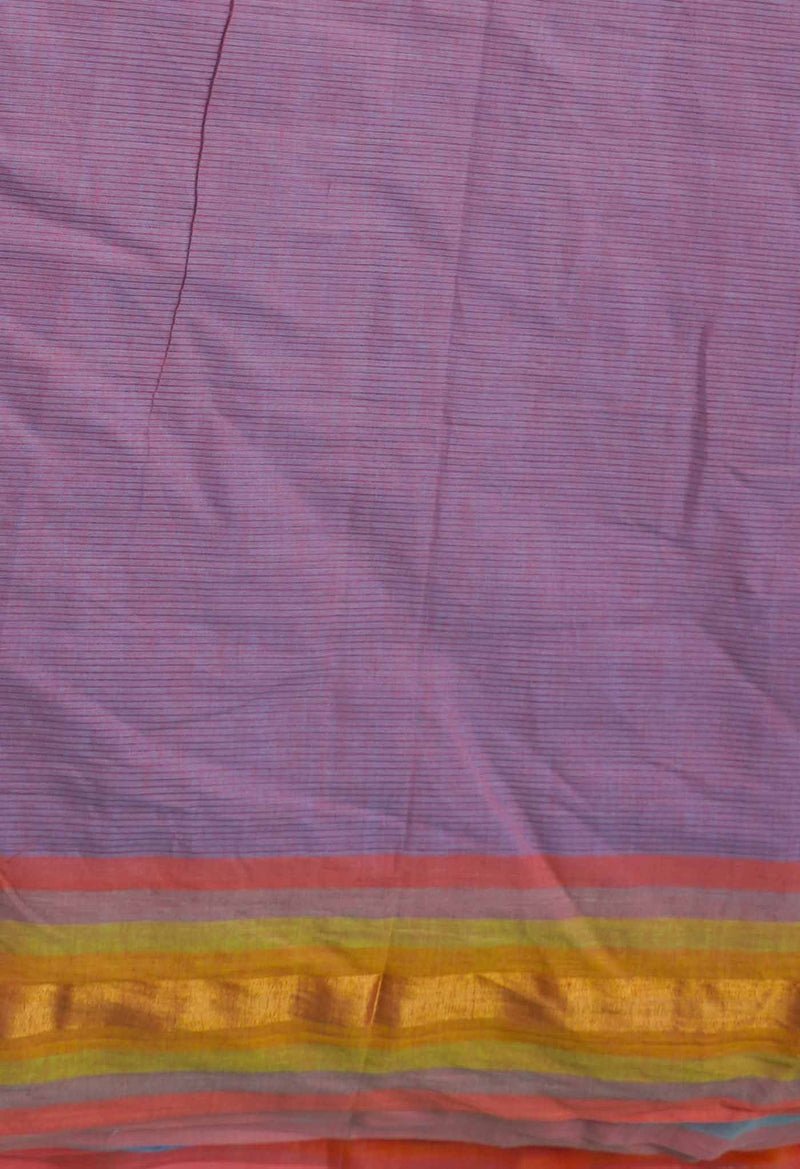 Blue Pure Mangalgiri Cotton Saree-UNM73505