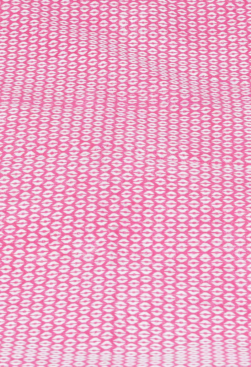 Pink  Screen Printed Chanderi Sico Saree-UNM73603