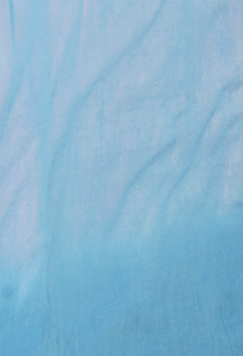 Pink-Blue  Plain Chanderi Sico Saree-UNM73654