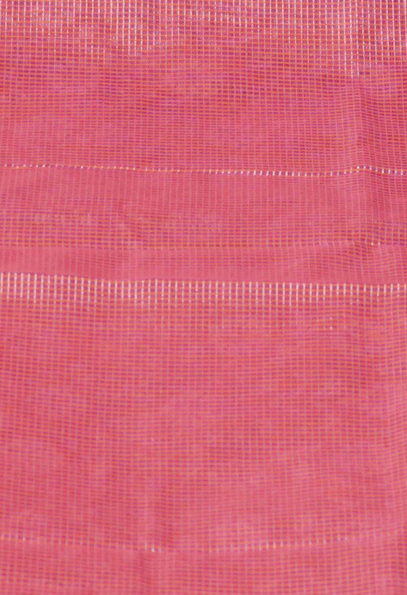 Brick Red Pure  Block Printed Kota Cotton Saree-UNM73664