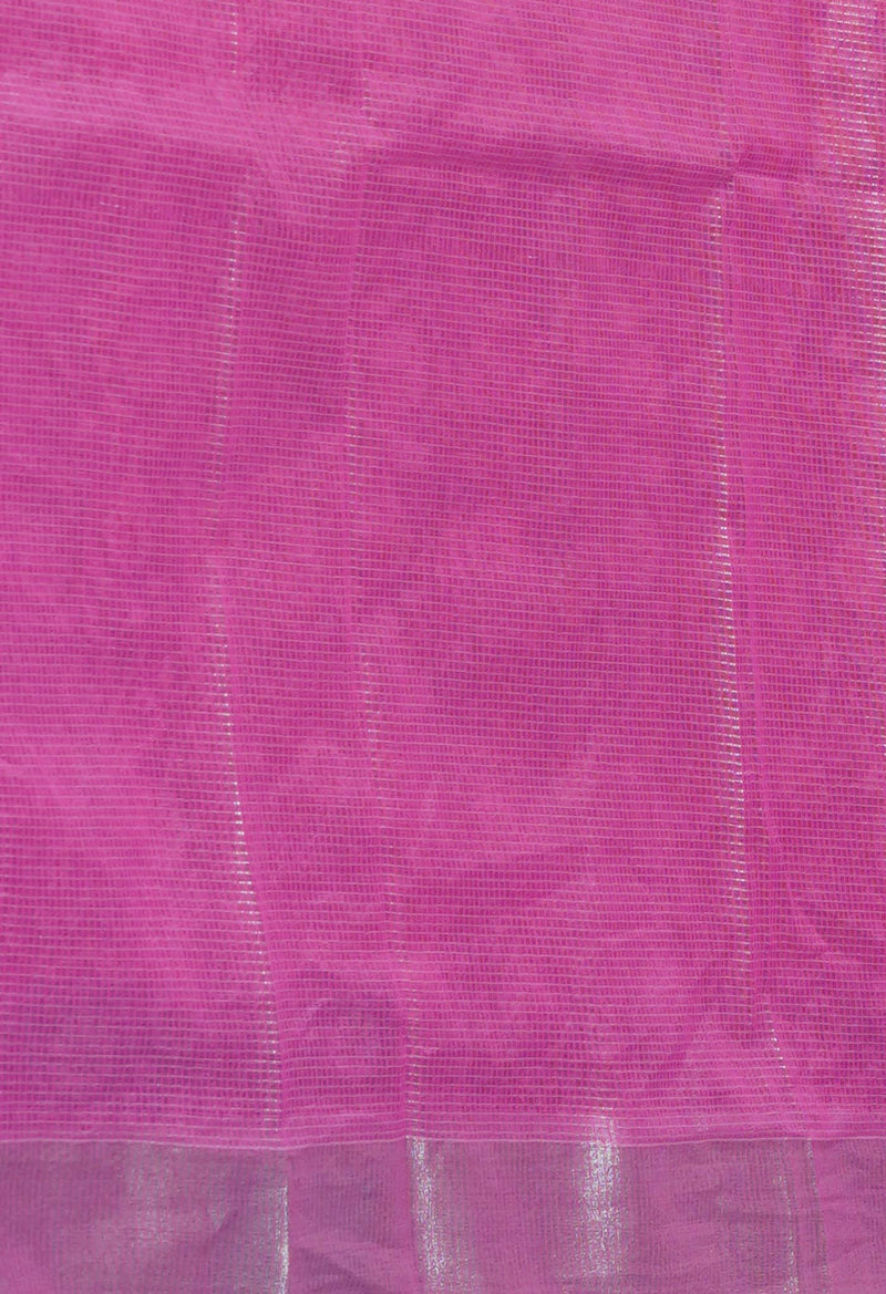 Pink Pure  Block Printed Kota Cotton Saree-UNM73678