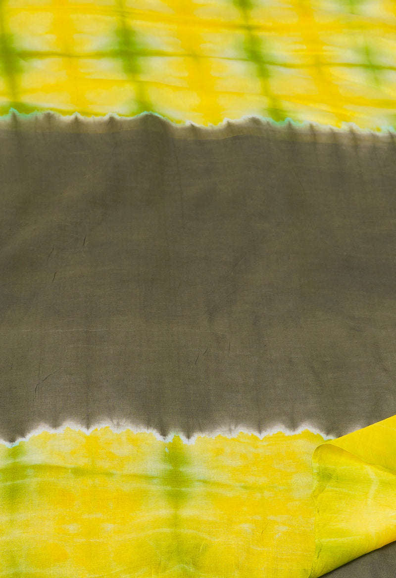 Multi Pure  Shibori Printed Superfine Mulmul Cotton Saree-UNM73779