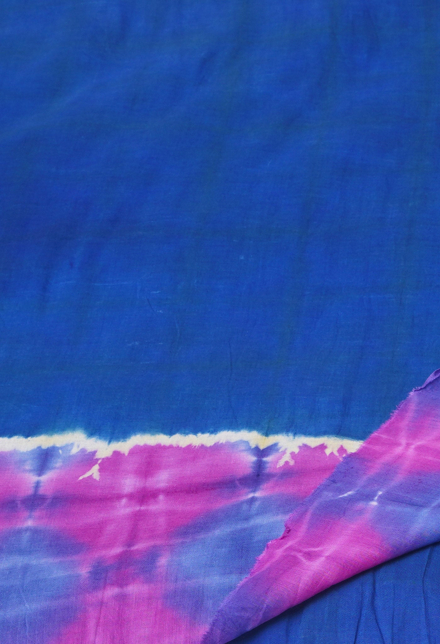 Multi Pure Shibori Printed Superfine Mulmul Cotton Saree-UNM73790