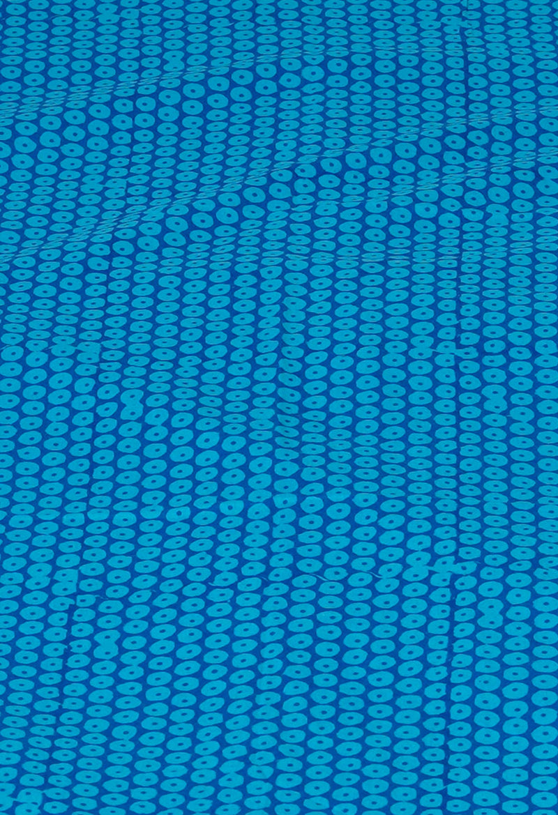 Blue Pure  Block Printed Superfine Mulmul Cotton Saree-UNM73846