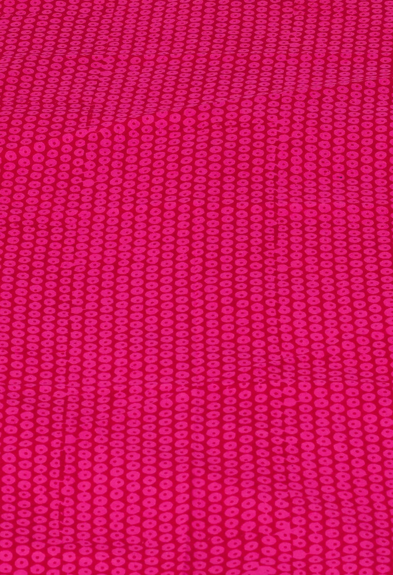 Pink Pure  Block Printed Superfine Mulmul Cotton Saree-UNM73848